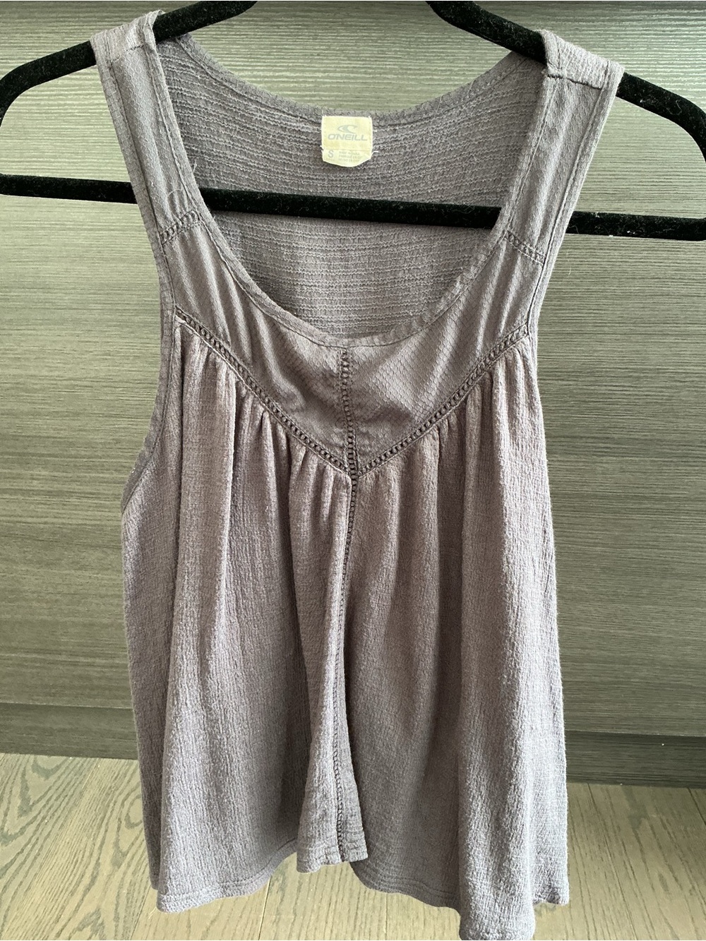 O'Neill Mauve Scoop-Neck Textured Tank Top